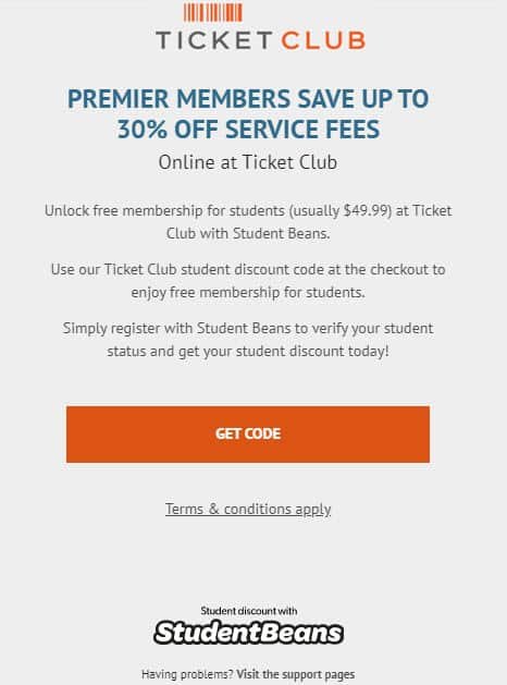 ticketclub review 2020 student discount premier membership